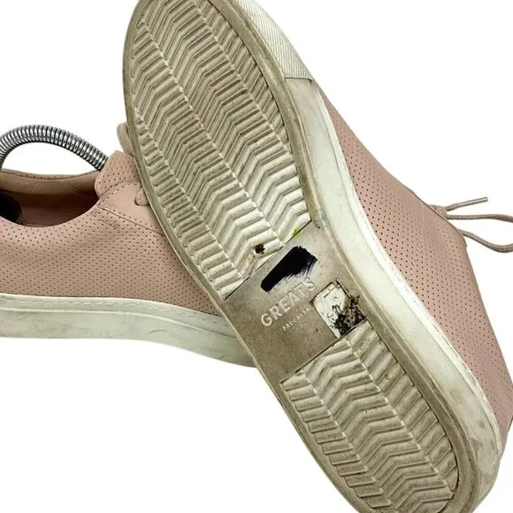 GREATS The Royale Sneakers Blush Pink Perforated EUR Size 40 US 9.5 Leather - Picture 9 of 9